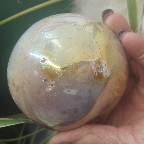 Angel Aura Quartz Healing Sphere - Picture 3 of 5